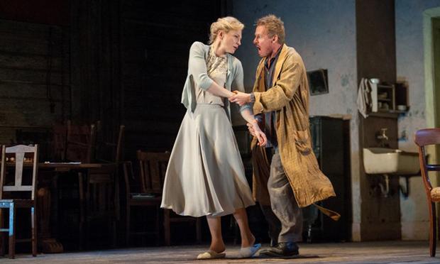 Cate Blanchett and Richard Roxburgh as Yelena and Vanya in the Sydney Theatre Company production at City Center. Cate Blanchett and Richard Roxburgh as Yelena and Vanya in the Sydney Theatre Company production at City Center.