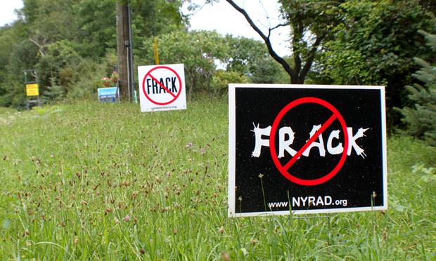 Anti-fracking sign