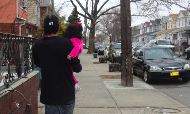 Antonio with baby girl, Kirsten