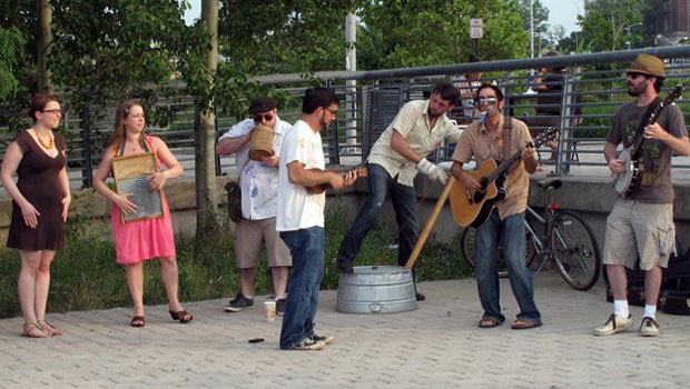Artists perform at the 2010 Annual Art by the Ferry Festival. Artists perform at the 2010 Annual Art by the Ferry Festival.