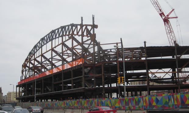 Cranes Loom over the Barclays Center