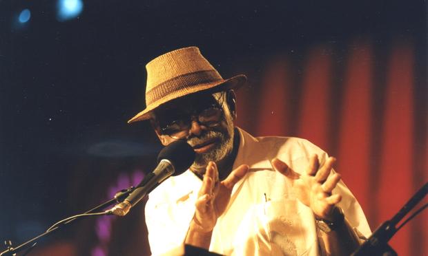 Poet Amiri Baraka at the Geraldine R Dodge Poetry Festival.