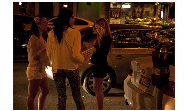 Gearing up for a night out on Third Avenue in Bay Ridge. Gearing up for a night out on Third Avenue in Bay Ridge.