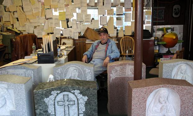 Anthony 'Brush' Brucella, who comes to visit Grande Monuments every day.
