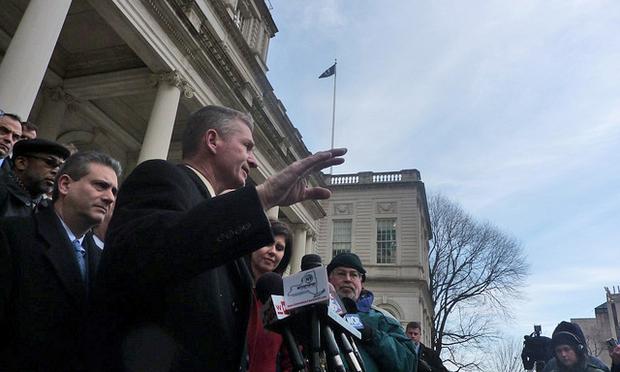 Steve Cassidy, president of the Uniformed Firefighters Association, says the mayor is 'lying.' Steve Cassidy, president of the Uniformed Firefighters Association, says the mayor is
