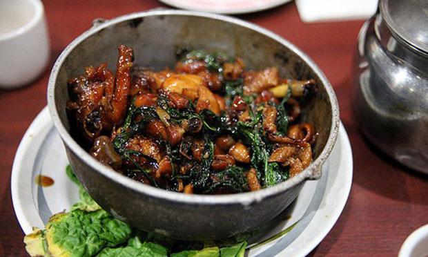 Three Cup Chicken at Ku-Shiang, a Taiwanese restaurant in Flushing. Three Cup Chicken at Ku-Shiang, a Taiwanese restaurant in Flushing.