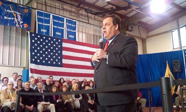 Chris Christie at a town hall meeting in New Jersey Chris Christie at a town hall meeting in New Jersey