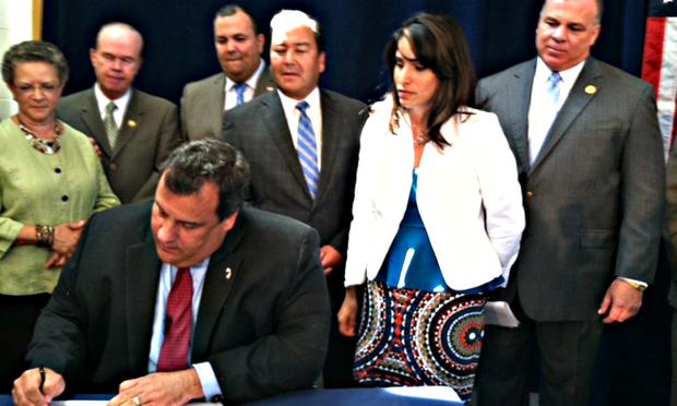 New Jersey GovernorChris Christie signs an overhaul to the state's tenure laws.