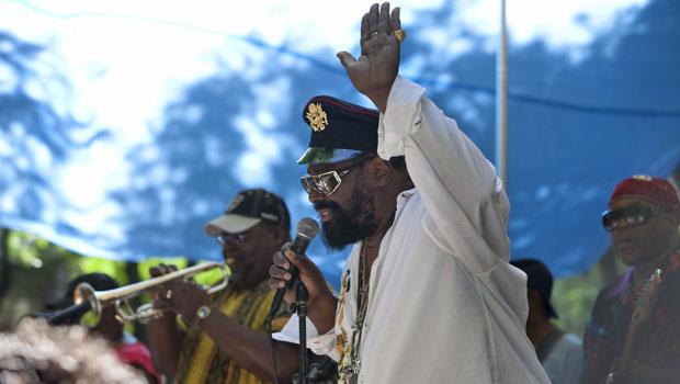 The legendary George Clinton & Parliament/Funkadelic headlined the BAM Rhythm & Blues Festival. The legendary George Clinton & Parliament/Funkadelic headlined the BAM Rhythm & Blues Festival.