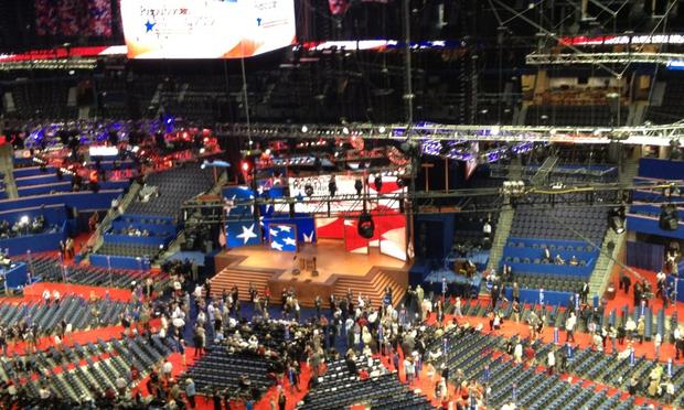 The convention floor at the 2012 RNC