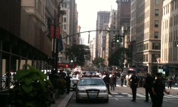 Multiple people were shot Friday morning outside the Empire State Building.