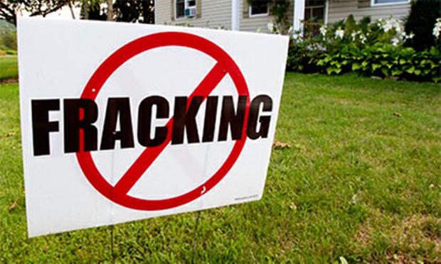 anti-fracking sign