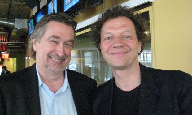 The Tribeca Film Festival's Geoff Gilmore and Frederic Boyer in the WNYC studios