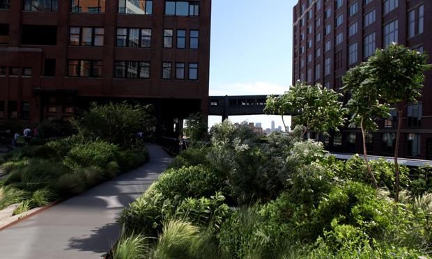 The High Line in Lower Manhattan.