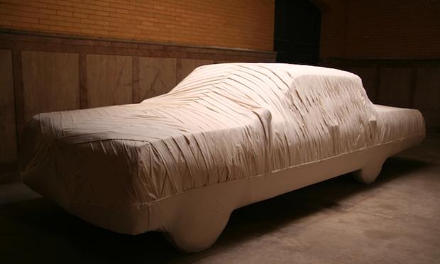 This week, find images of artist Jay Critchley's mummified Chevy Impala at Freight + Volume Gallery in Chelsea.