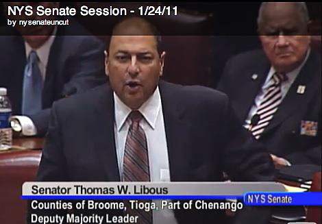 Sen. Tom Libous at Jan. 24 session