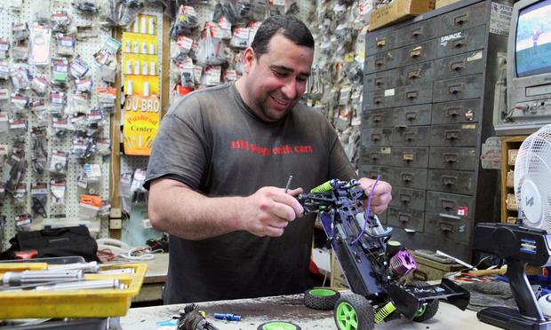 The hobby shop mechanic, Camilo Aguiar Velez.