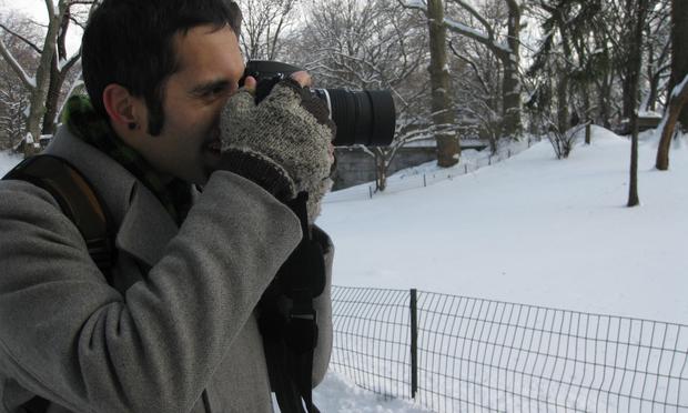 Navid Baraty photographs Central Park in the snow.