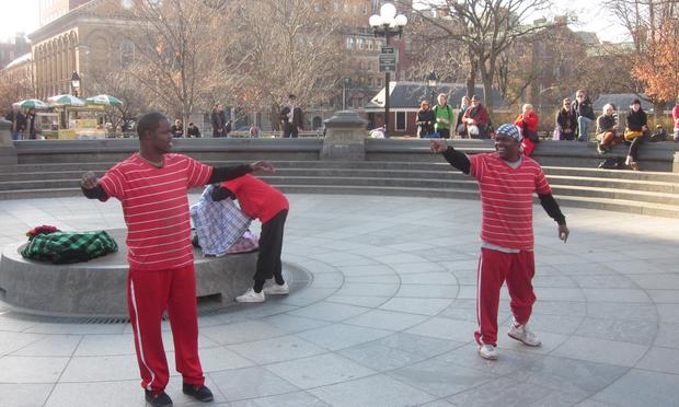 Street performers Tic and Tac, aka Kareem and Tyheem Barnes say their numerous summonses have been dismissed
