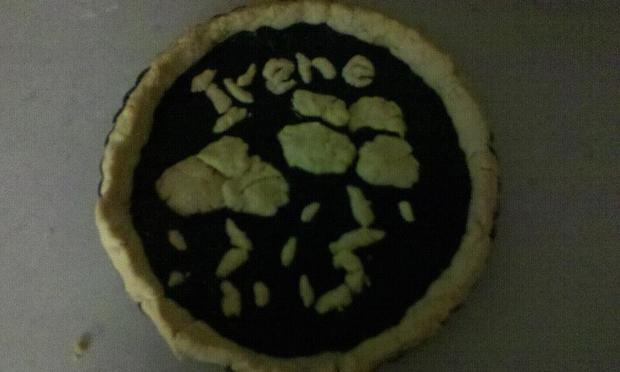 Katie Clark created this Hurricane Irene inspired pastry.