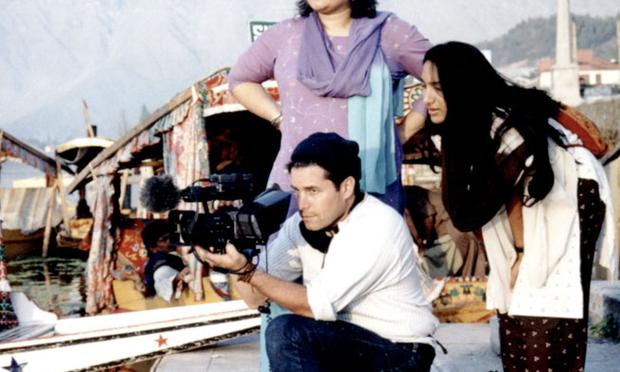 A cameraman working with Senain Kheshgi and Geeta V. Patel, directors of 'Project Kashmir' A cameraman working with Senain Kheshgi and Geeta V. Patel, directors of
