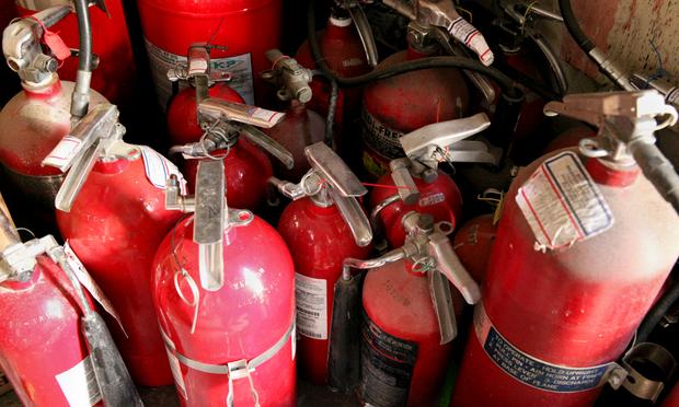 Fire extinguishers at Master Fire Protection.