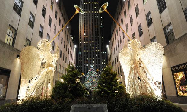 The Rockefeller Center Christmas Tree is lit November 30, 2011 in New York. The Rockefeller Center Christmas Tree is lit November 30, 2011 in New York.