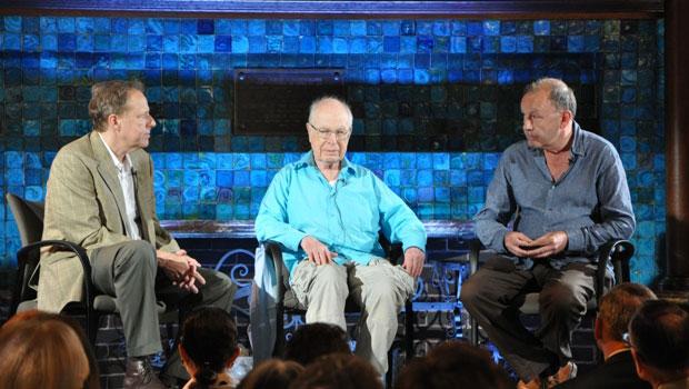 James Shapiro, Peter Brook, and Michael Boyd at the Park Avenue Armory. James Shapiro, Peter Brook, and Michael Boyd at the Park Avenue Armory.