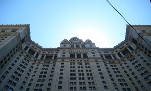 Looking up at the Municipal Building Looking up at the Municipal Building