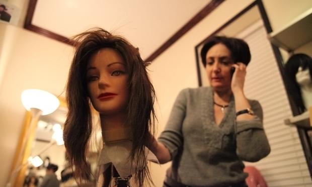 Alla Shusterman, the sheitel stylist.