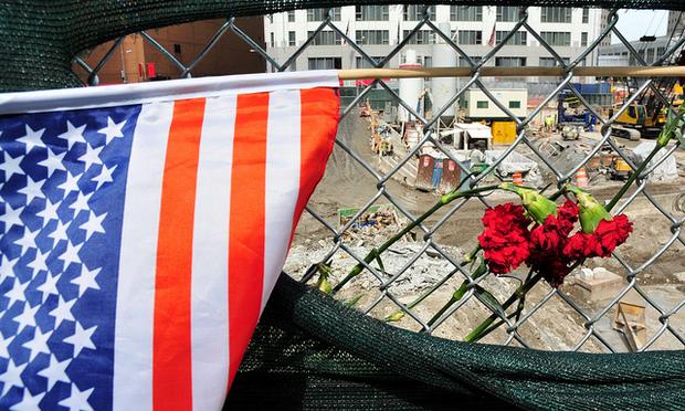 Tributes left at the World Trade Center site after Osama bin Laden was killed. Tributes left at the World Trade Center site after Osama bin Laden was kille