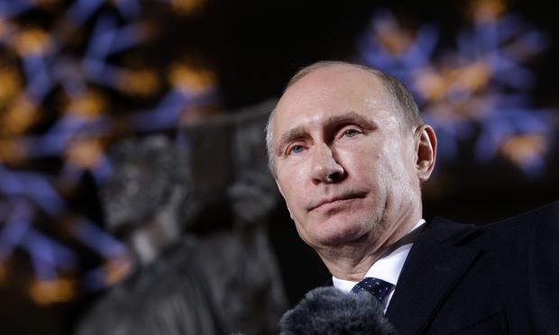 Russian President Vladimir Putin speaks during the unveiling ceremony of Pushkin statue at Lotte Hotel Seoul on November 13, 2013 in Seoul, South Korea.