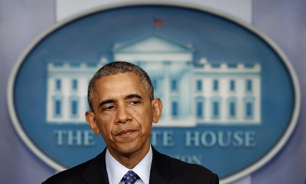 U.S. President Barack Obama speaks about Iraq in the Brady Briefing room of the White House on June 19, 2014 in Washington, DC.