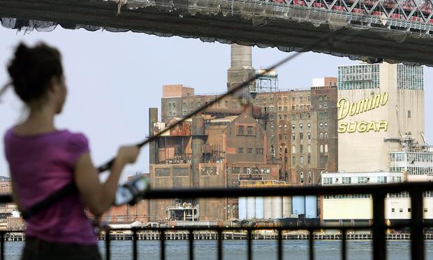 The Domino Sugar Factory in Brooklyn.
