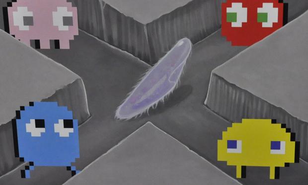 Microbial videogames insert living single-celled organisms into traditional gameplay. Microbial videogames insert living single-celled organisms into traditional gameplay.