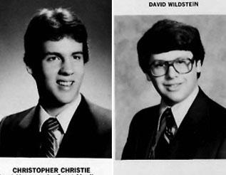 Livingston High School yearbook photos of Chris Christie and David Wildsten