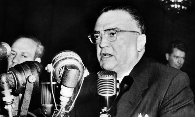 J. Edgar Hoover at press conference