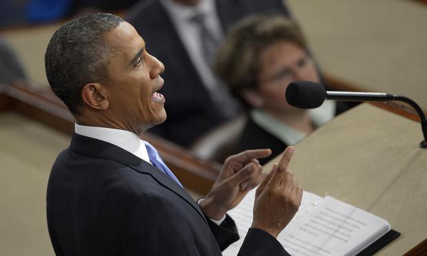 President Obama delivers the 2014 State of the Union speech.