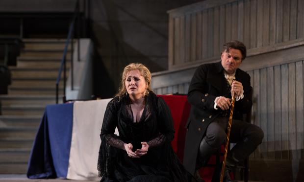Patricia Racette as Maddalena and Željko Lučić as Gérard in Giordano's 'Andrea Cheniér.' Patricia Racette as Maddalena and Željko Lučić as Gérard in Giordano's 'Andrea Cheniér.'