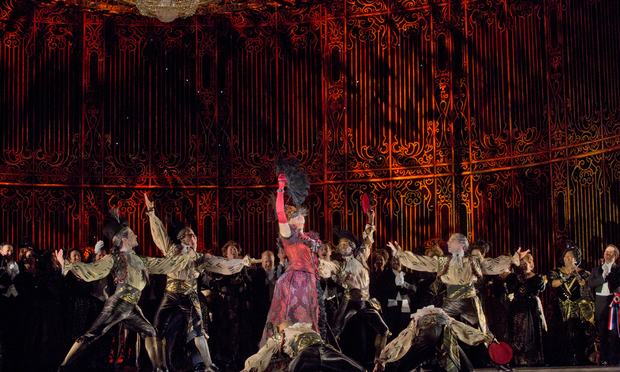 A scene from Act 2 of Johann Strauss, Jr.'s 'Die Fledermaus' with Susanna Phillips as Rosalinde. A scene from Act 2 of Johann Strauss, Jr.'s 'Die Fledermaus' with Susanna Phillips as Rosalinde.