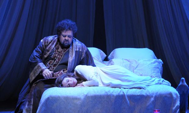Johan Botha as Otello and Ana Maria Martinez as Desdemona in 'Otello' at the Lyric Opera Chicago. Johan Botha as Otello and Ana Maria Martinez as Desdemona in 'Otello' at the Lyric Opera Chicago.