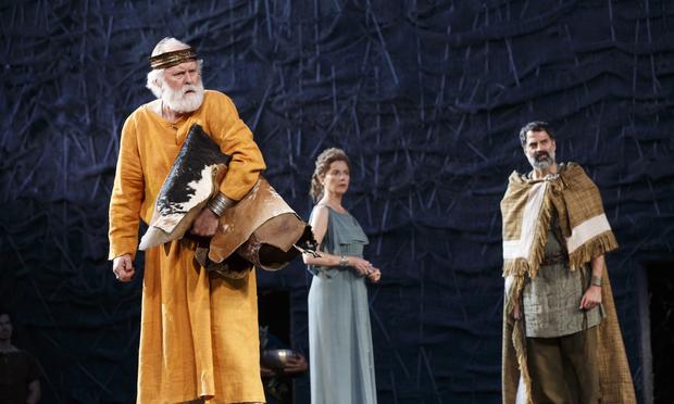 John Lithgow, Annette Bening, and Christopher Innvar inThe Public Theater’s free Shakespeare in the Park production of King Lear, directed by Daniel Sullivan, July 22-August 17, 2014. John Lithgow, Annette Bening, and Christopher Innvar inThe Public Theater’s free Shakespeare in the Park production of King Lear, directed by Daniel Sullivan, July 22-August 17, 2014.