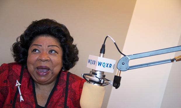 Soprano Martina Arroyo. Soprano Martina Arroyo in the WQXR studio.