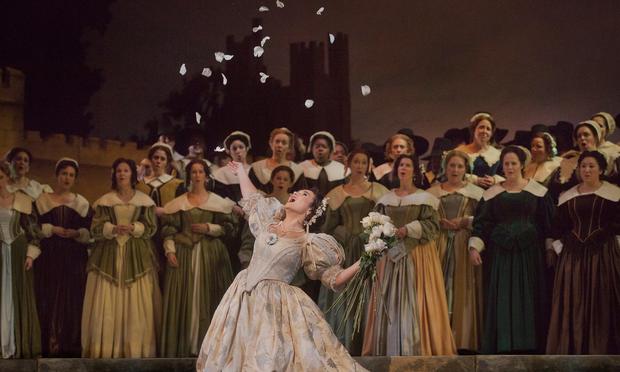 Olga Peretyatko in her Met debut as Elvira in Bellini's 'I Puritani.' Olga Peretyatko in her Met debut as Elvira in Bellini's 'I Puritani.'