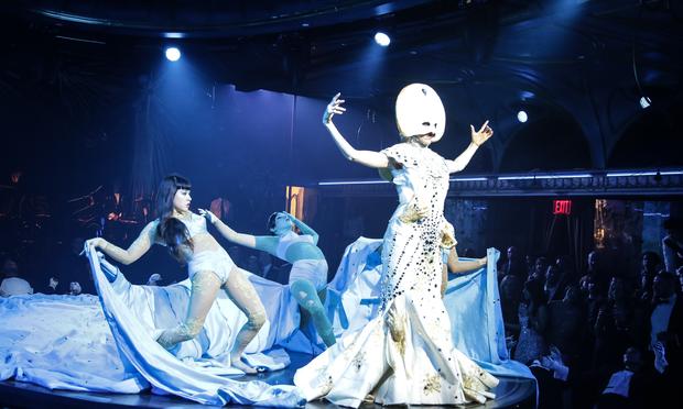 Erika Nguyen (left to right), Anna Kichtchenko, and Katherine Crockett in 'Queen of the Night.' Erika Nguyen (left to right), Anna Kichtchenko, and Katherine Crockett in 'Queen of the Night.'