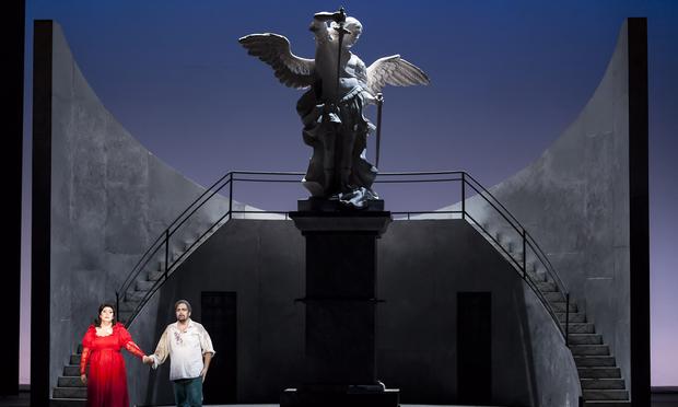 Anna Pirozzi as Tosca and Marco Berti as Cavaradossi Anna Pirozzi as Tosca and Marco Berti as Cavaradossi