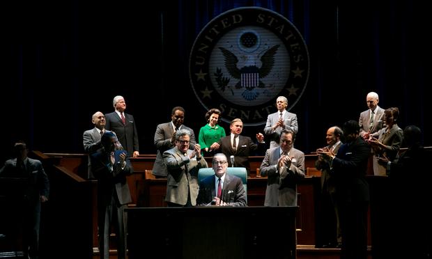 Bryan Cranston and cast in 'All the Way' at the the Neil Simon Theatre. Bryan Cranston and cast in 'All the Way' at the the Neil Simon Theatre.