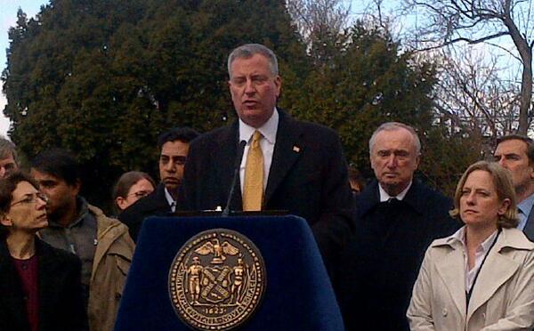 NYC Mayor Bill de Blasio