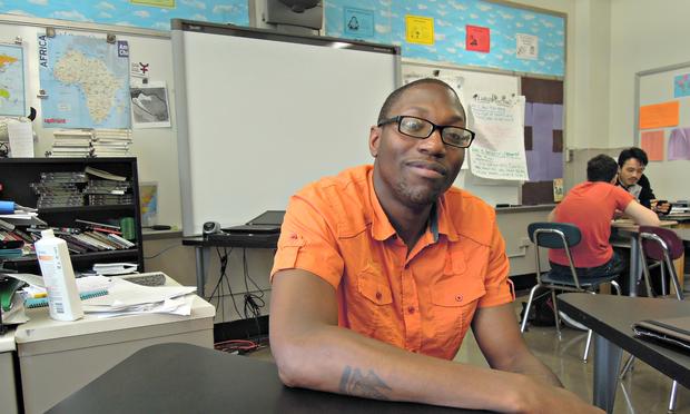 Bernard Greene is one of seven advocate counselors at West Brooklyn Community High School.
