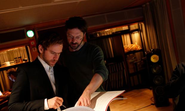 Composer Bryce Dessner and condctor André de Ridder Composer Bryce Dessner and condctor André de Ridder